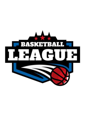 League Basketball logo template 02