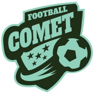 Comet Football logo template Thumbnail