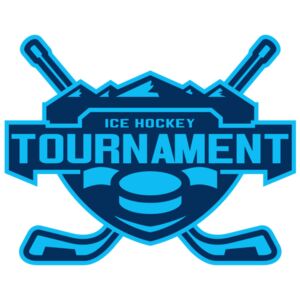 Tournament Ice Hockey logo template Thumbnail