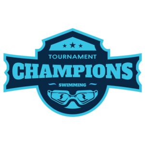 Champions Tournament Swimming logo template Thumbnail