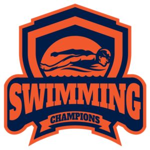 Swimming Champions logo template Thumbnail