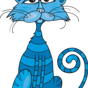 Colored Cartoon Cat 5 Thumbnail