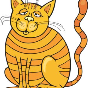 Colored Cartoon Cat 7 Thumbnail
