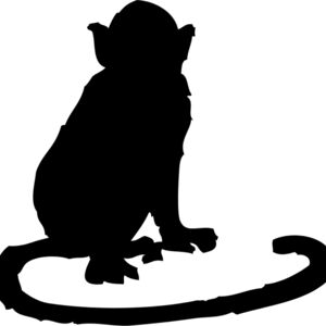 Monkey Silhouette 5 Thumbnail