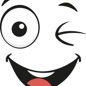 Cartoon Happy Wink Face 3 Thumbnail