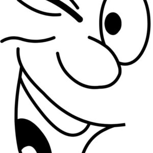 Cartoon Happy Wink Face 1 Thumbnail