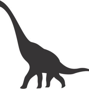 Brachiosaurus Dinosaur Silhouette 2 Thumbnail