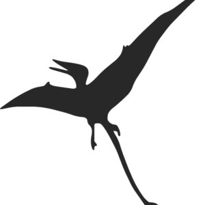 Pterodactyl Dinosaur Silhouette 4 Thumbnail