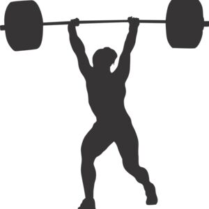 Exercise Weight Lifting Silhouette 12 Thumbnail