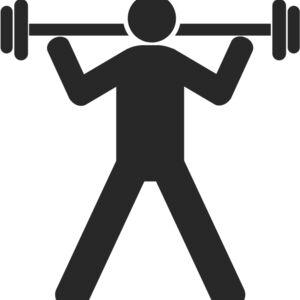 Exercise Weight Lifting Silhouette 3 Thumbnail