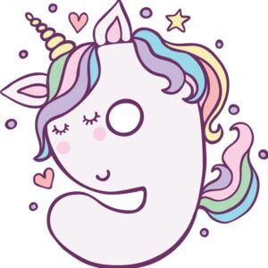 Nine Birthday Unicorn Number 1 Thumbnail