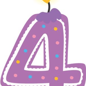 Four Birthday Candle Number 1 Thumbnail