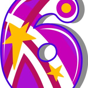 Six Birthday Groovy Number 1 Thumbnail