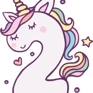 Two Birthday Unicorn Number 1 Thumbnail