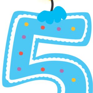 Five Birthday Candle Number 1 Thumbnail