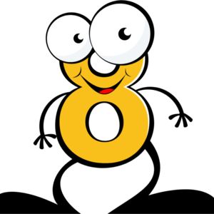 Cartoon Eight 8 Thumbnail