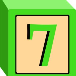 Toy Block Seven 7 Thumbnail