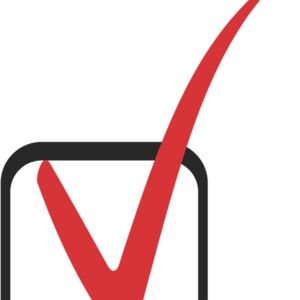 Red Right Checkmark in Black Check Box 1 Thumbnail