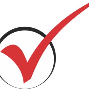 Red Right Checkmark in Black Circle Check Box 1 Thumbnail