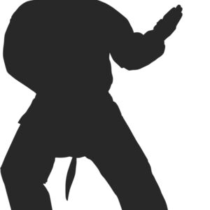 Martial Arts Fighter Silhouette 1 Thumbnail