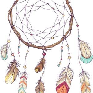 Watercolor Tribal Dream Catcher 2 Thumbnail