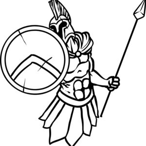 Spartan White Mascot 1 Thumbnail