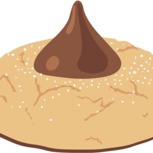 Christmas Chocolate Hershey Kiss Cookie 1 Thumbnail