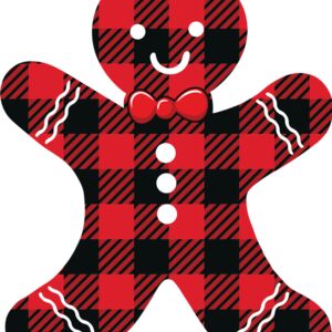 Christmas Gingerbread Man Plaid 1 Thumbnail