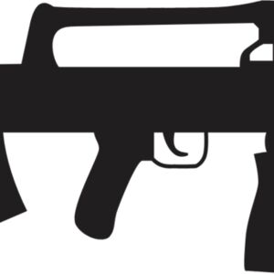 Assault Rifle Gun SIlhouette 7 Thumbnail