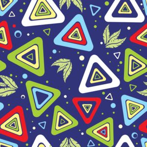 Groovy Leaf Triangle Background 1 Thumbnail