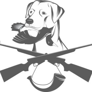 Hunting Dog Duck Gun Horn Emblem 1 Thumbnail