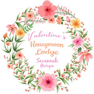 Honeymoon Wedding Floral Wreath Template 1 Thumbnail