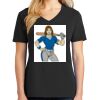 Ladies Core Cotton V-Neck Tee Thumbnail