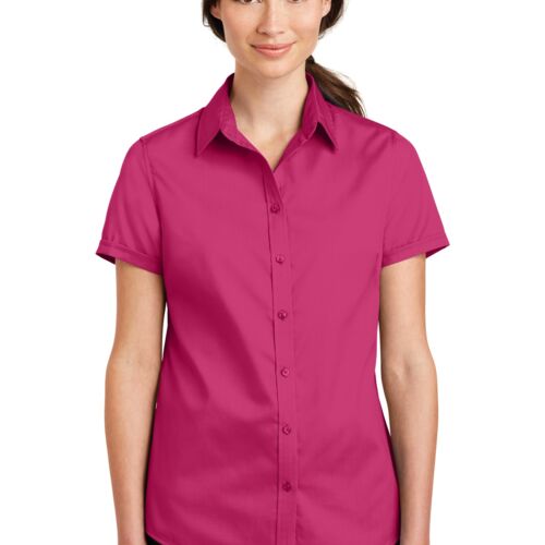 Ladies Short Sleeve SuperPro Twill Shirt Thumbnail