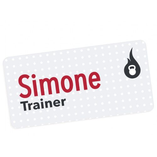 1.25x3 Full Color Matte Custom Name Badge Thumbnail